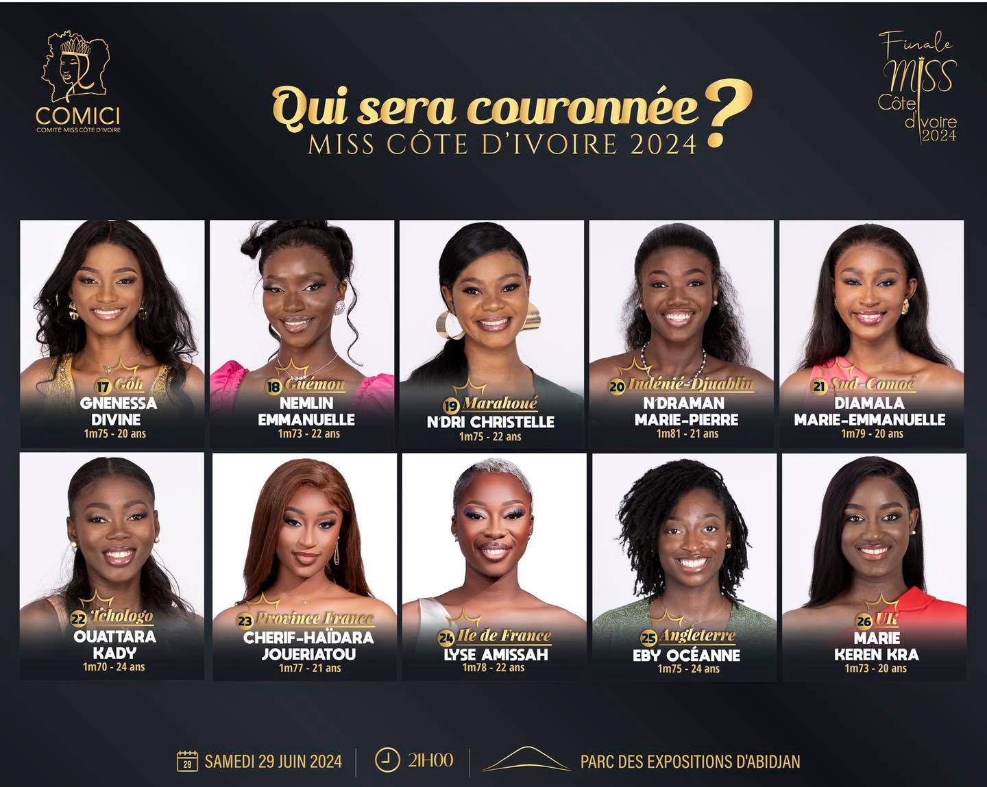candidates miss côte d'ivoire 2024